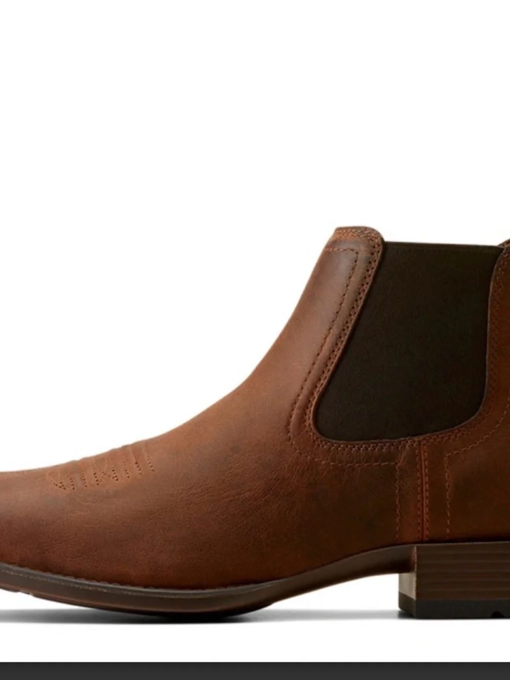 ARIAT BOOKER ULTRA SQUARE TOE BROWN - BOOT MENS WESTERN